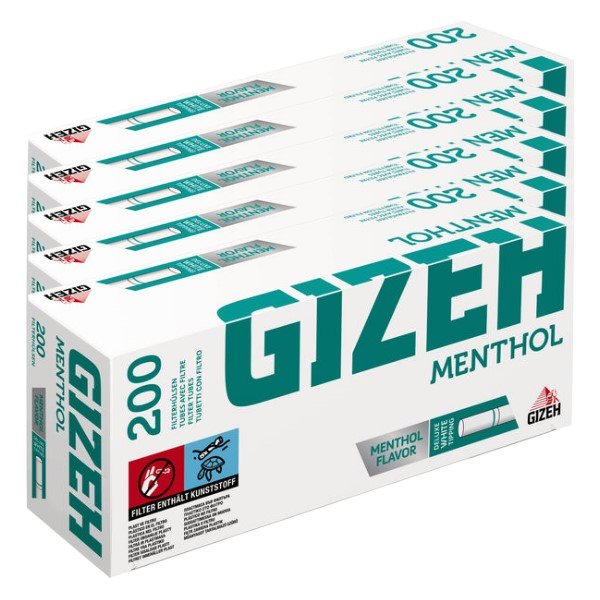 Gizeh Menthol Hülsen 5er Pack